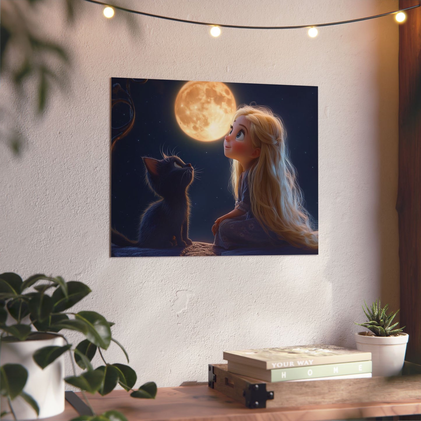 🌙 Prémiový hliníkový obraz – když chceš pohádku připevnit na zeď