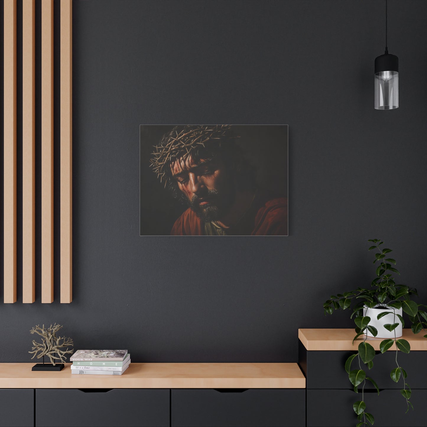 🕯️ Ježíš s trnovou korunou – Obraz tiché oběti