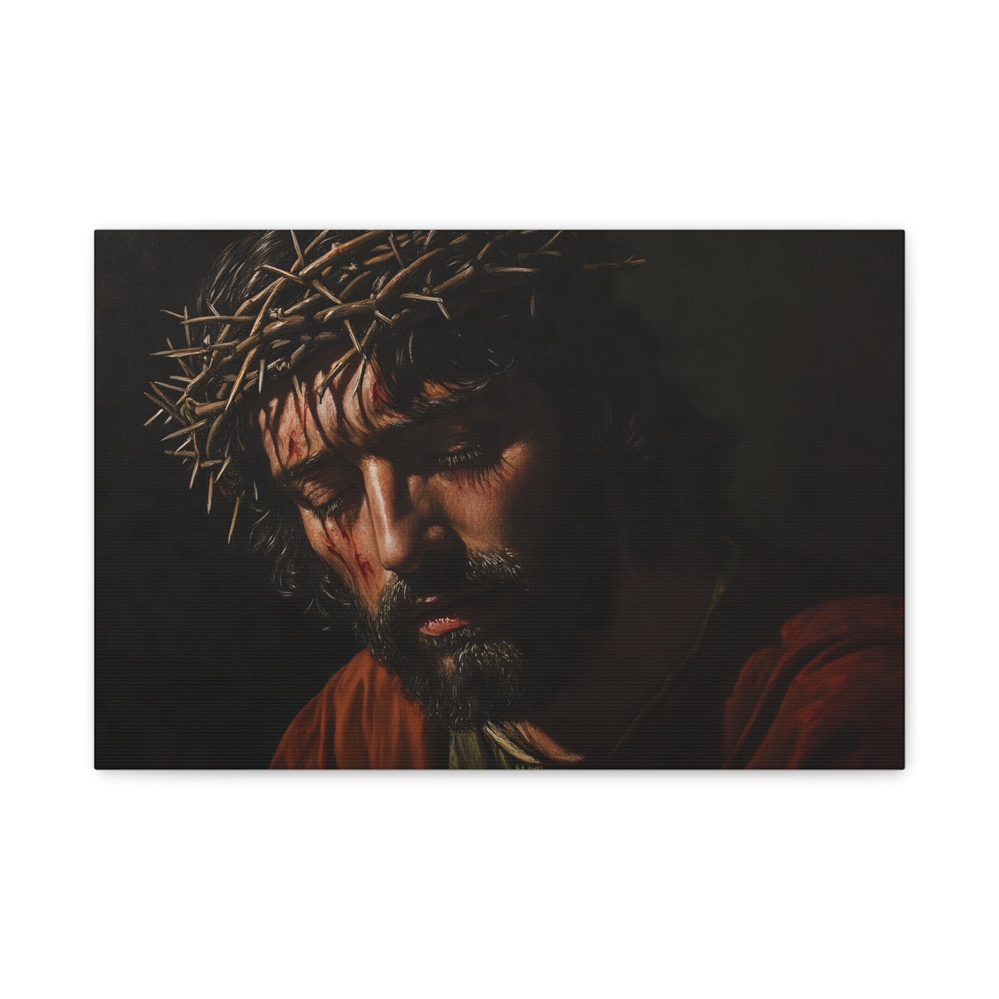 🕯️ Ježíš s trnovou korunou – Obraz tiché oběti