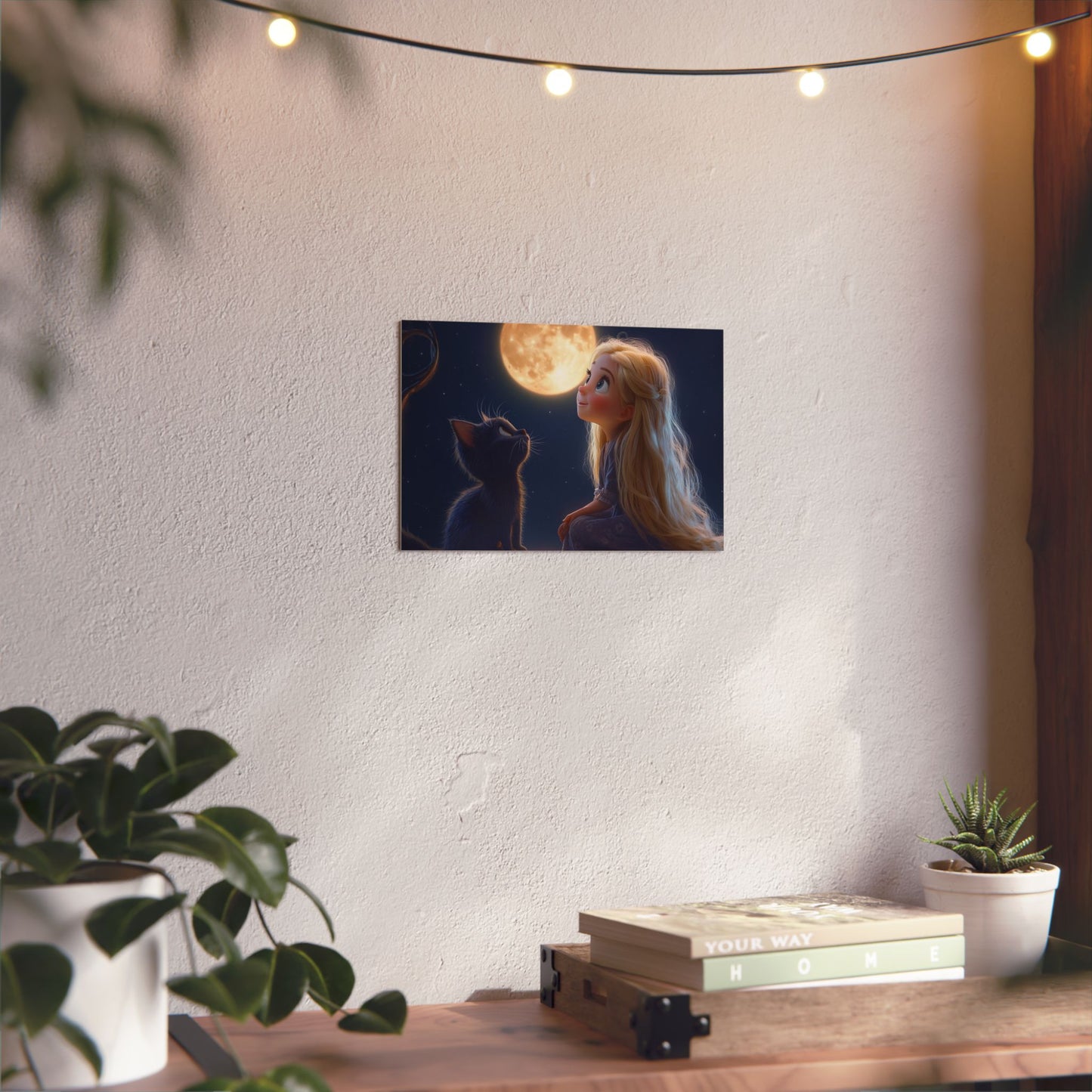 🌙 Prémiový hliníkový obraz – když chceš pohádku připevnit na zeď