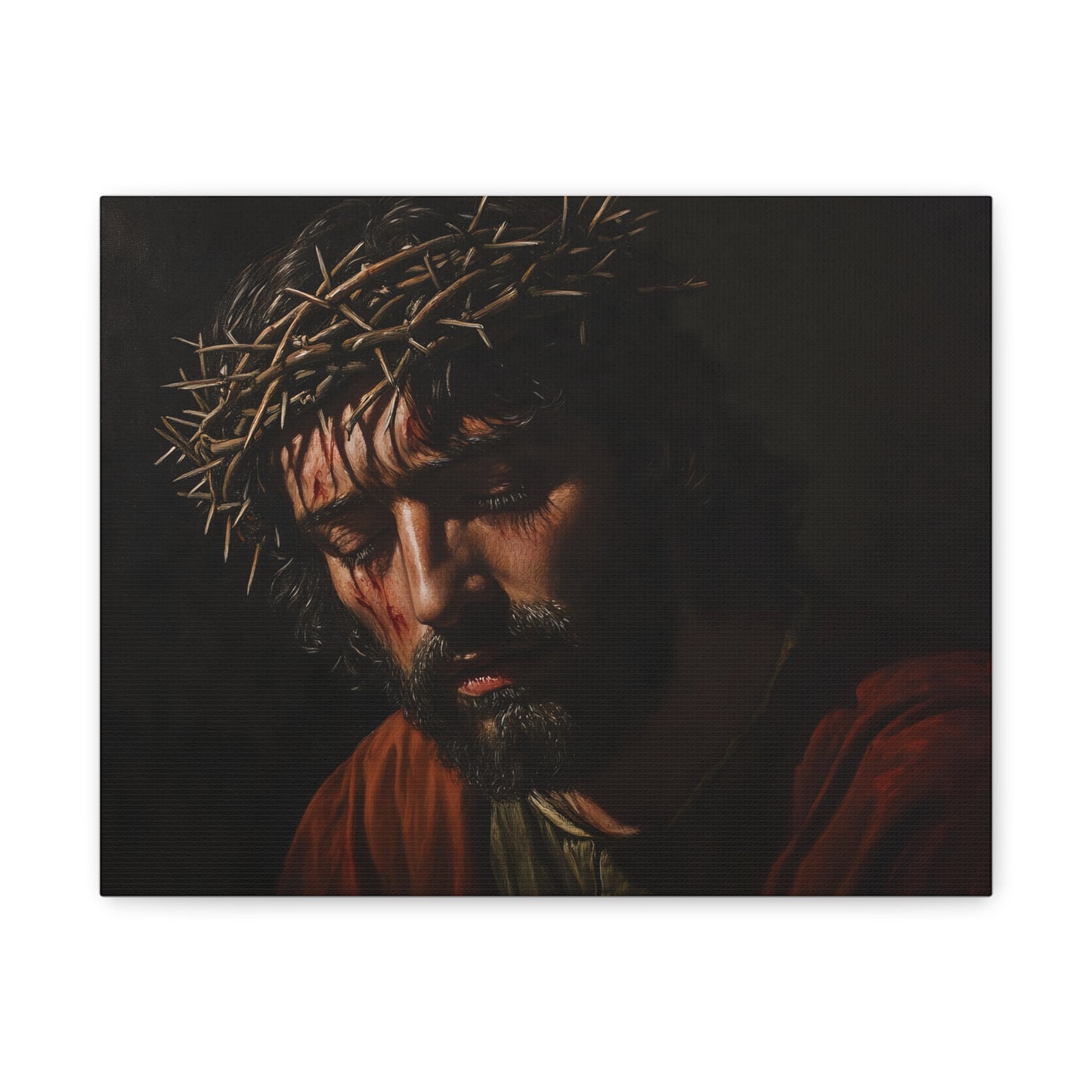 🕯️ Ježíš s trnovou korunou – Obraz tiché oběti