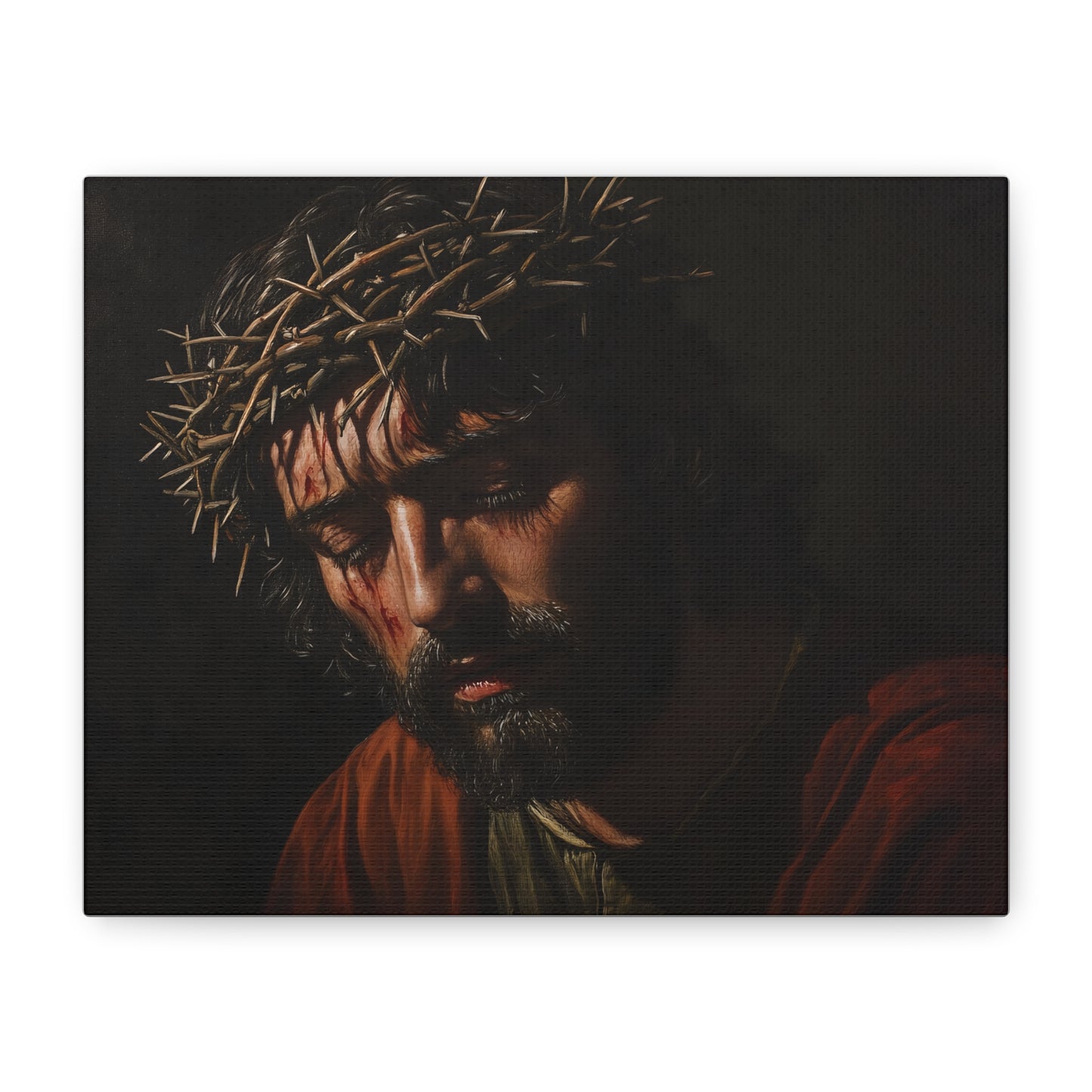 🕯️ Ježíš s trnovou korunou – Obraz tiché oběti