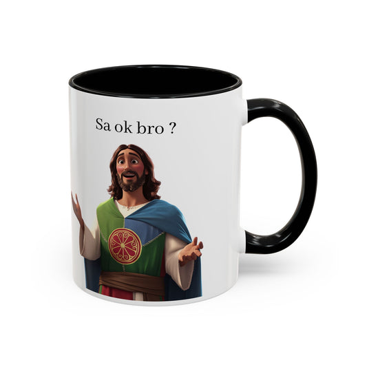 😄 Ježíš ve stylu animáku – Hrnek s úsměvem i poselstvím