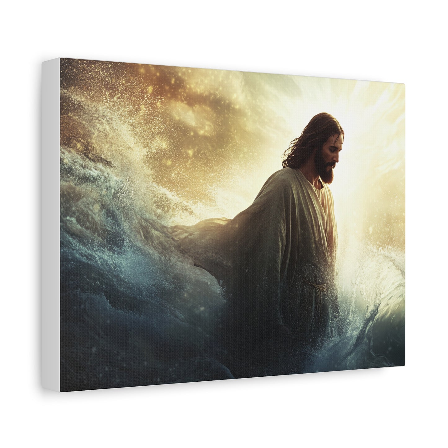 🌊 Ježíš ve vlnách – Obraz víry