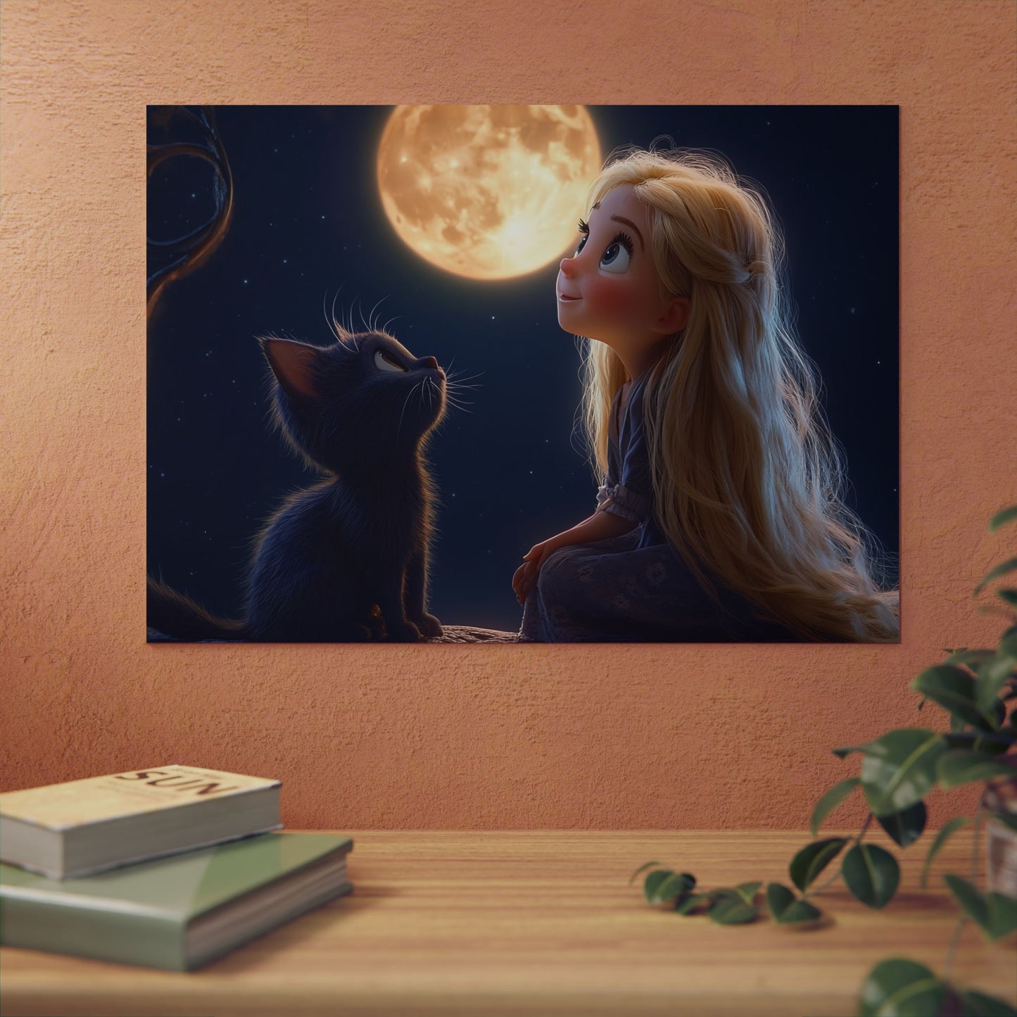 🌙 Prémiový hliníkový obraz – když chceš pohádku připevnit na zeď