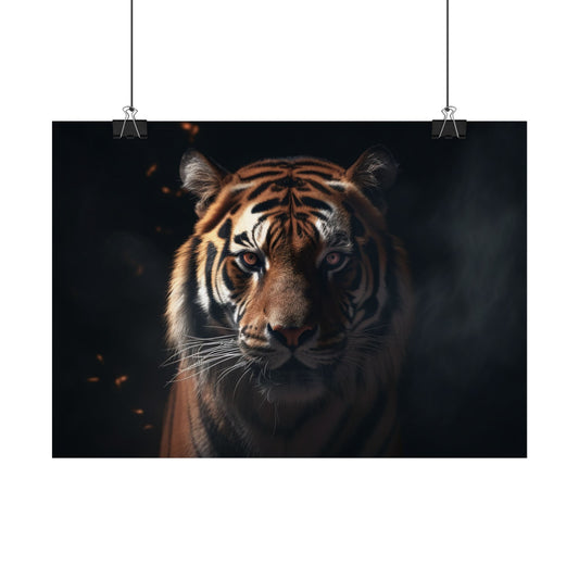 🐅 Temný tygr – Plakát síly a dominance