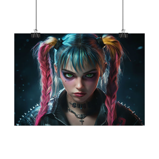 💀 Rebel Girl – Plakát pro ty, co se nebojí vybočit