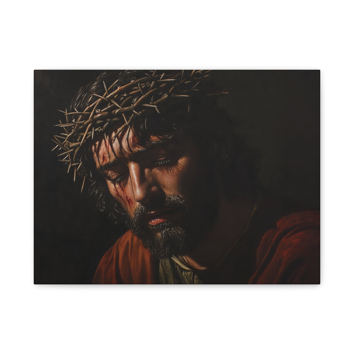 🕯️ Ježíš s trnovou korunou – Obraz tiché oběti