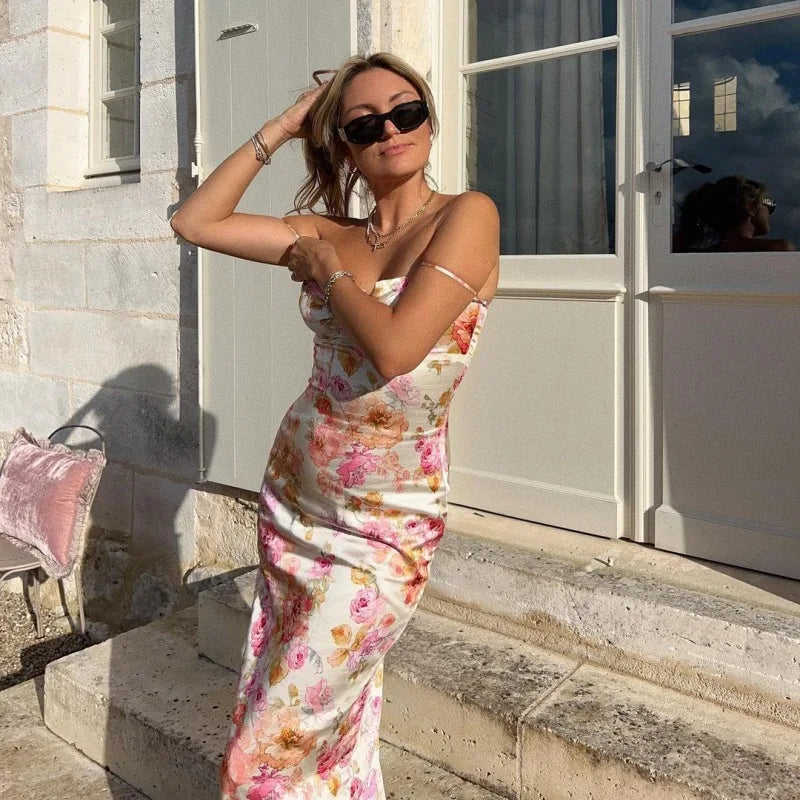 Květované dlouhé šaty