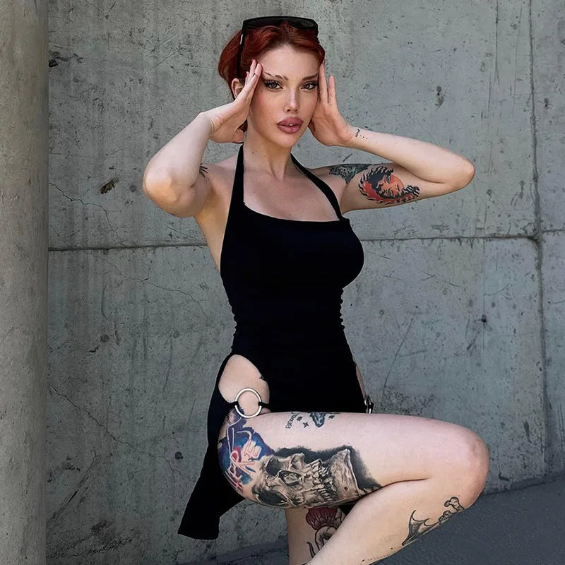 🔥 Šaty s O-kroužky „Queen Rebel“ 🔥