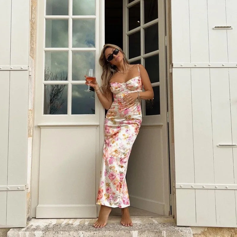 Květované dlouhé šaty