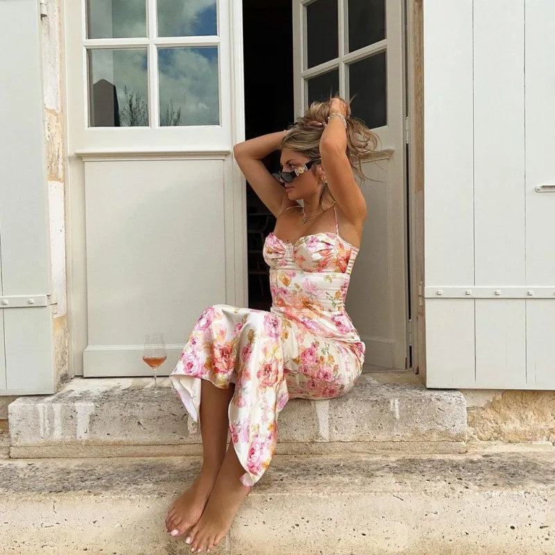 Květované dlouhé šaty