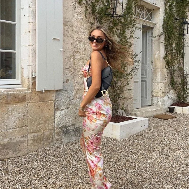 Květované dlouhé šaty