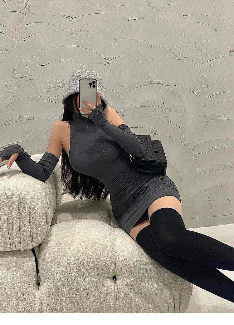 🔥 Dámské minišaty s oddělenými rukávy